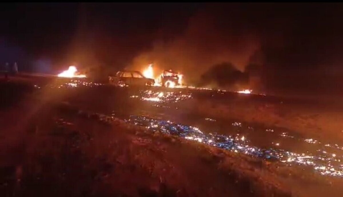 تصادف خودروی حامل سوخت با 13 نفر فوتی