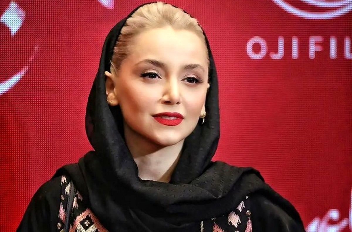 دلبری نازنین بیاتی بازیگر تاسیان با تیپ ساده و مشکی