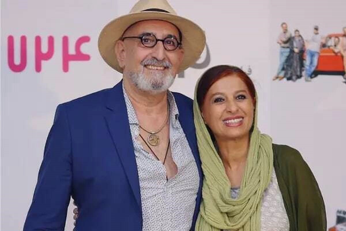 قاب زیبا و دوست دا‌شتنی فرهاد آئیش در کنار همسرش مائده طهماسبی