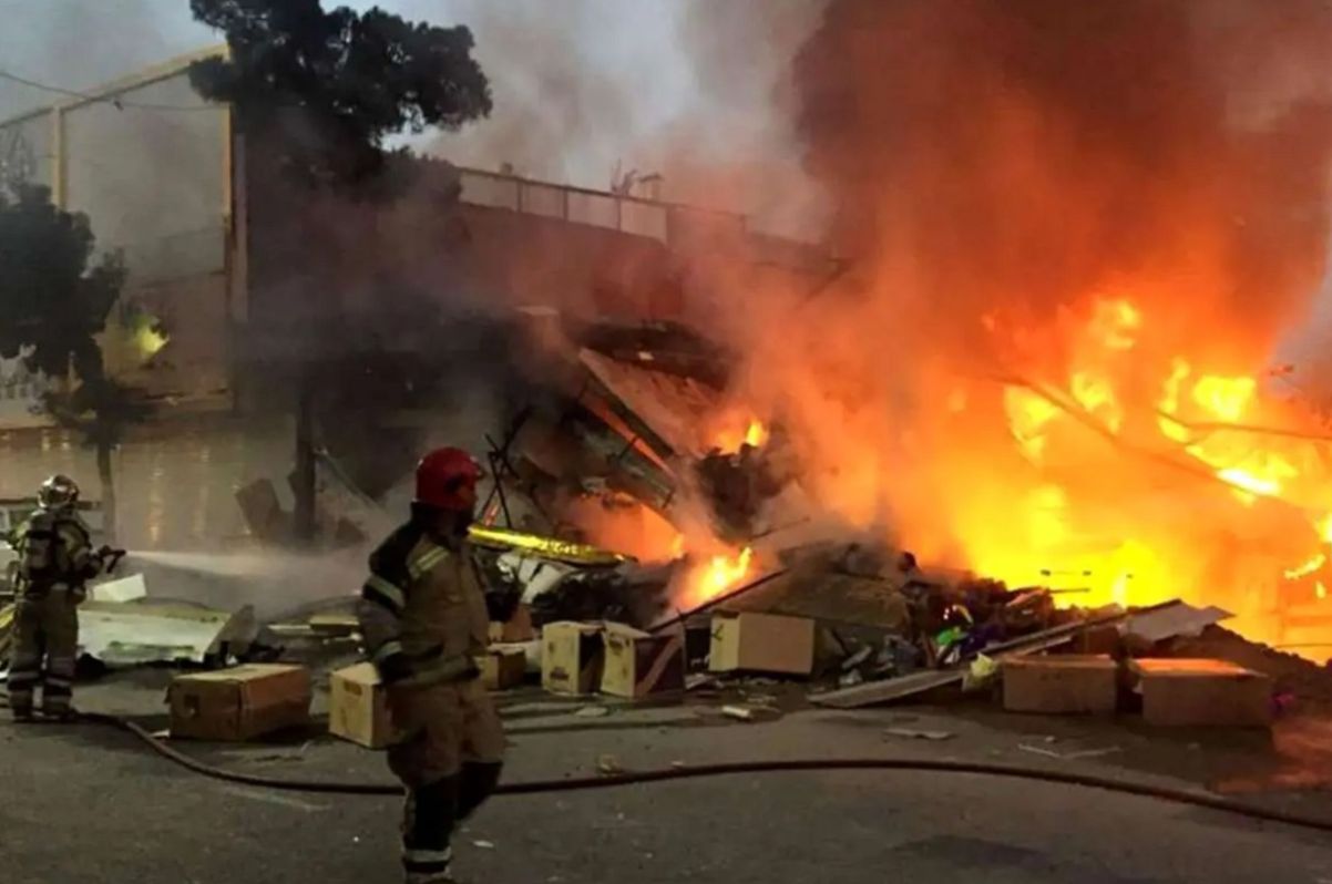 انفجار مهیب ساختمان وکلا؛ ۲ نفر دچار سوختگی شدید شدند+عکس