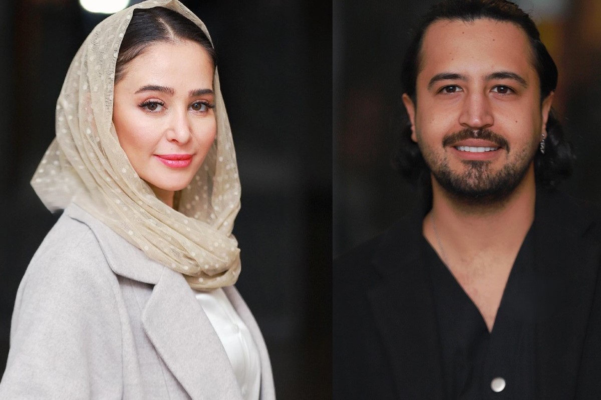 گریه‌های الناز حبیبی در مراسم ختم پدر مهرداد صدیقیان