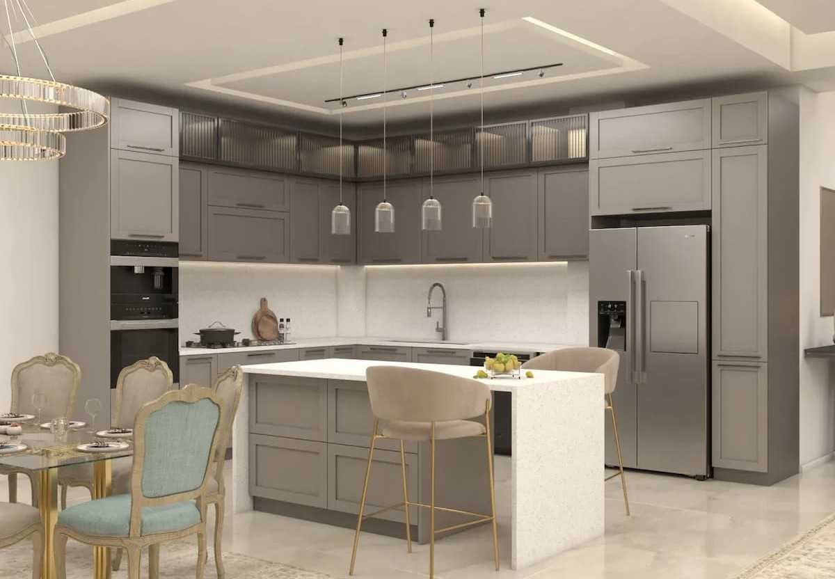 چیدمان مدرن و کاربردی آشپزخانه 5 متری | بازسازی کم هزینه آشپزخانه