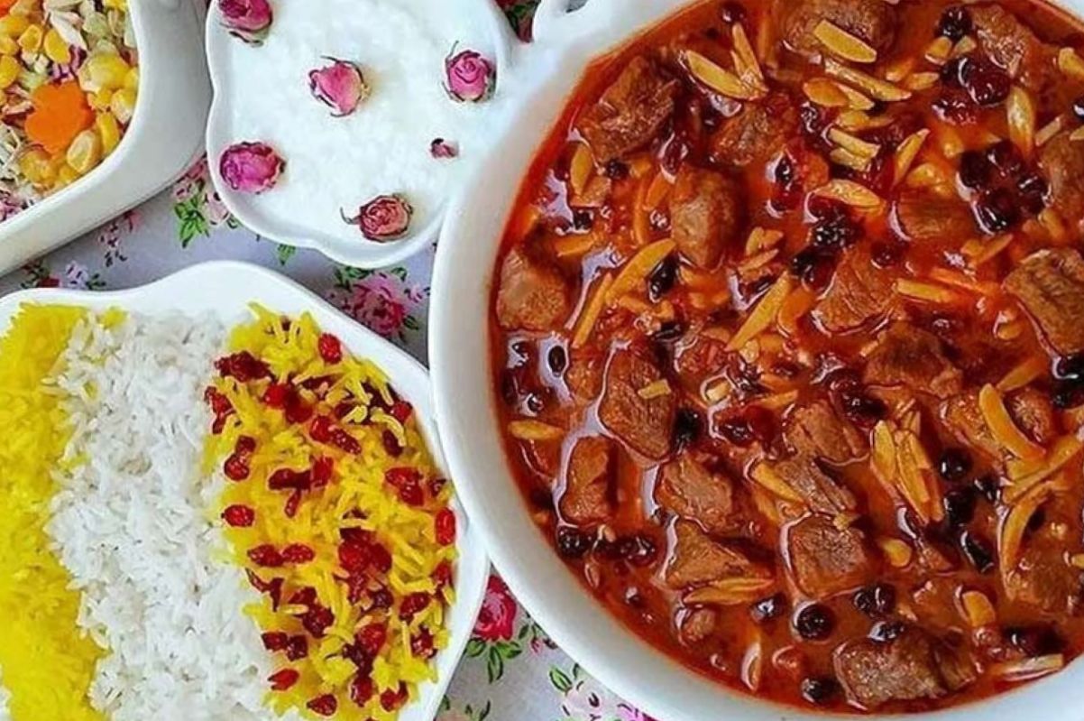 طرز تهیه خورشت خلال کرمانشاهی با زرشک سیاه