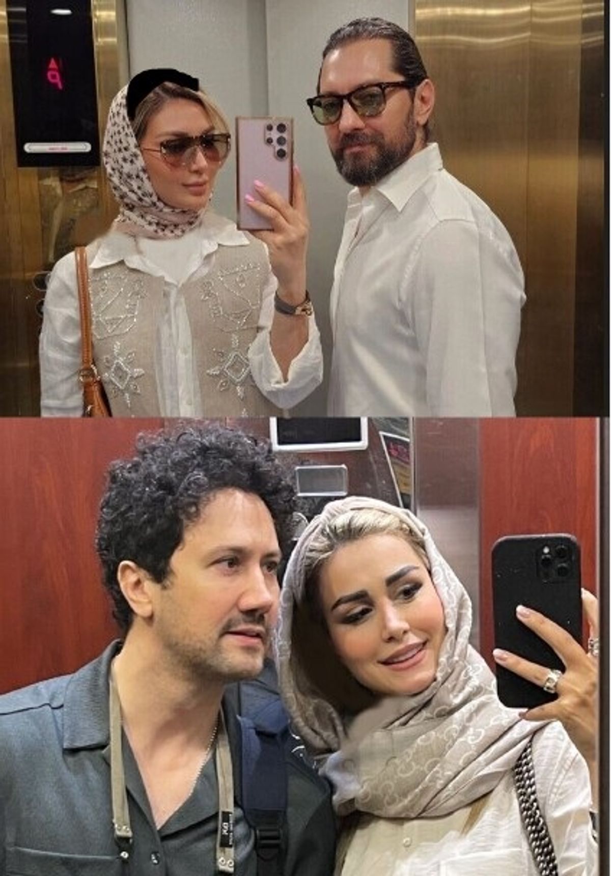 استایل شیک و دلبرانه همسران ستاره‌ها: مینا مختاری و سپیده خانم