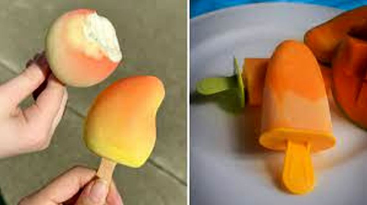 طرز تهیه بستنی انبه سه‌ بعدی؛ ترندترین بستنی اینستاگرام+ فیلم