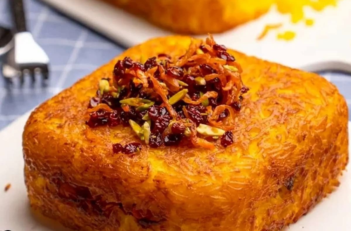 طرز تهیه ته‌ چین قجری با قیسی؛ غذای اصیل شاهان ایرانی