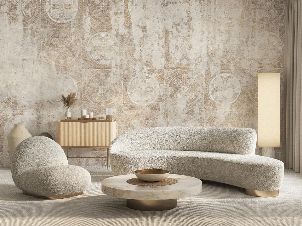 راهنمای انتخاب کاغذ دیواری که تا سال‌ها از مد نمی‌افتد | ترندهای کاغذ دیواری 1404