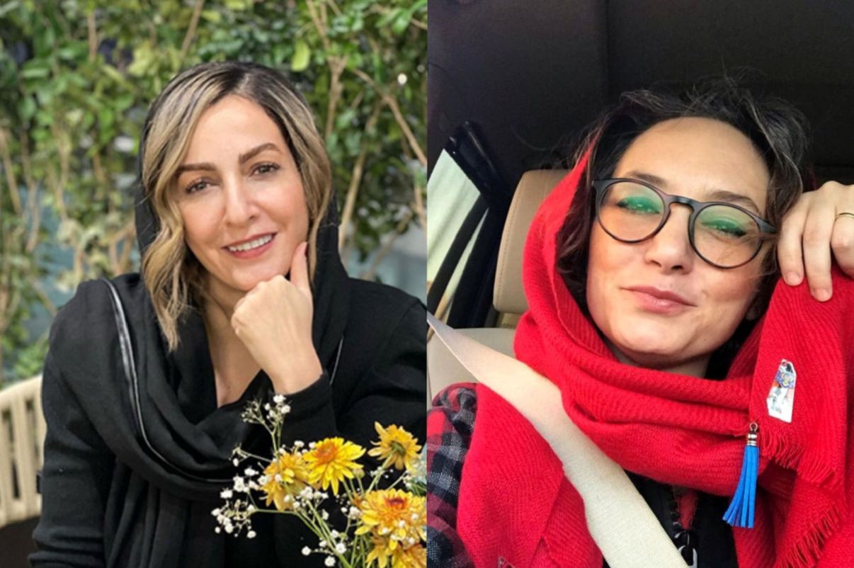 عکس زیر خاکی از پدر بختیاری شقایق دهقان در کنار سحر ولدبیگی 23 سال قبل