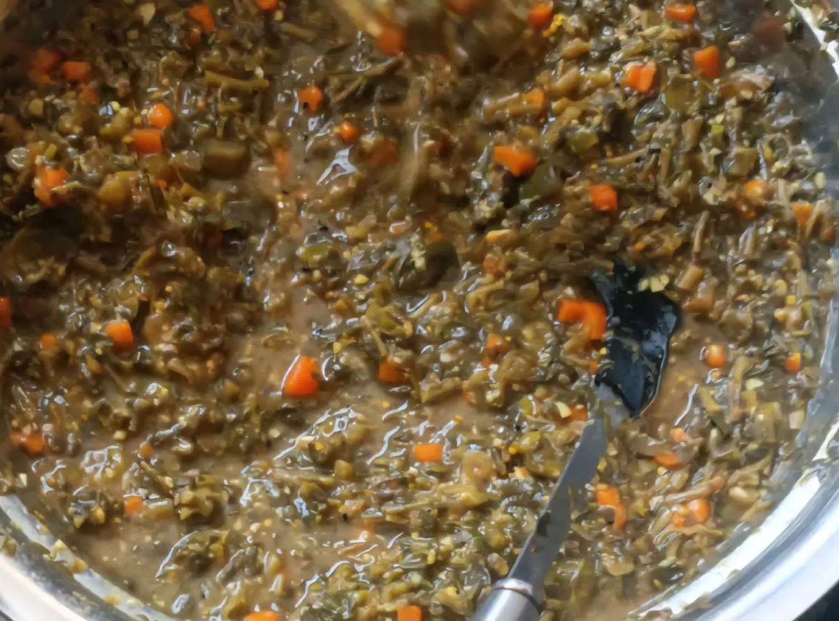 طرز تهیه ترشی خرفه بدون لزج شدن