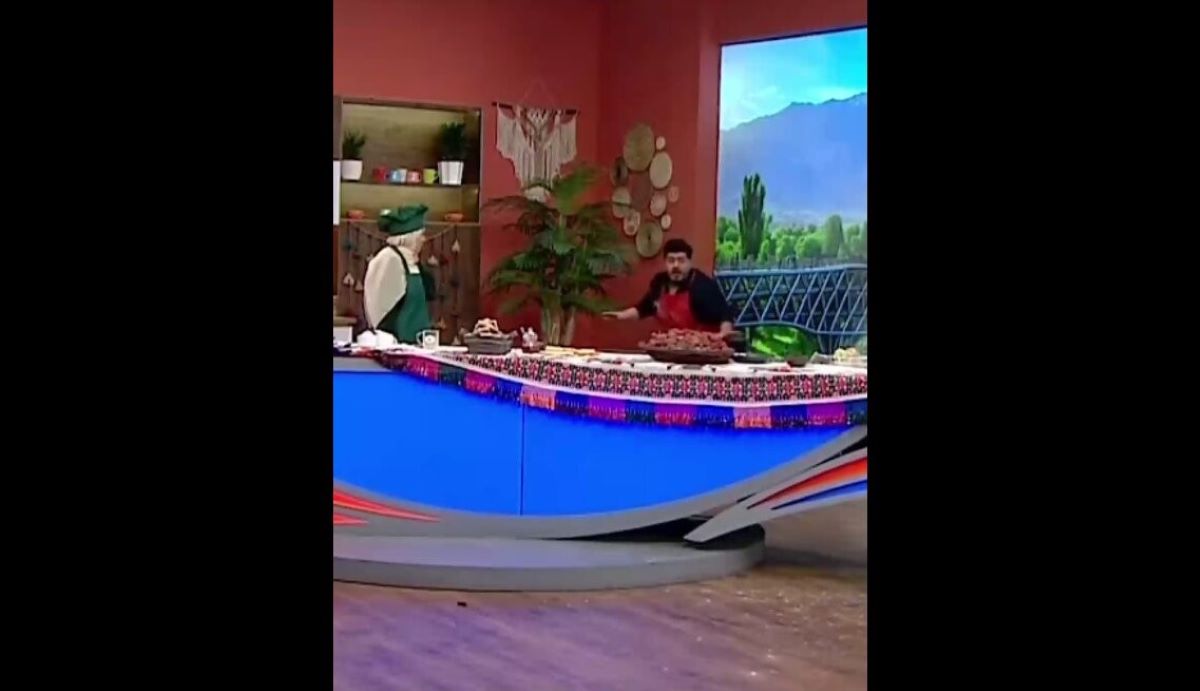 لحظه انفجار شبکه سه هنگام آشپزی در پخش زنده!+ ویدئو