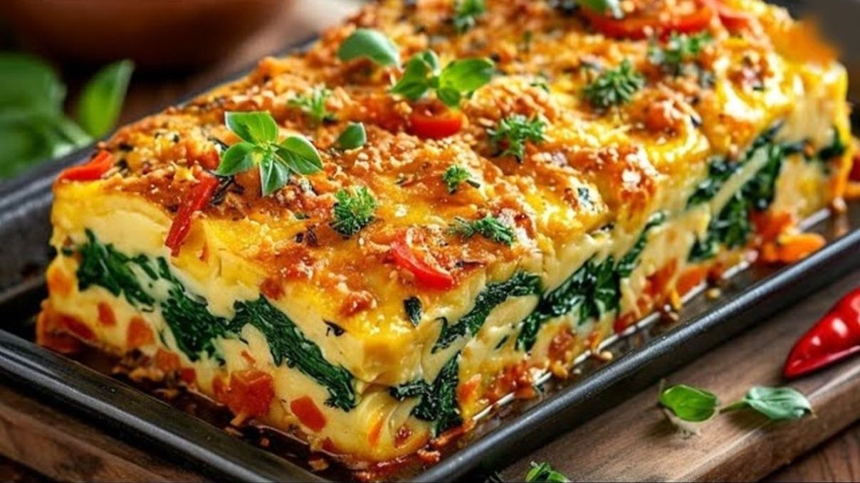 طرز تهیه کوکوی سیب زمینی با اسفناج+فیلم