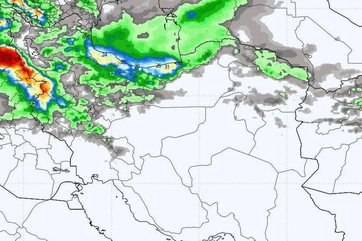 ورود موج بارشی جدید به کشور از امروز