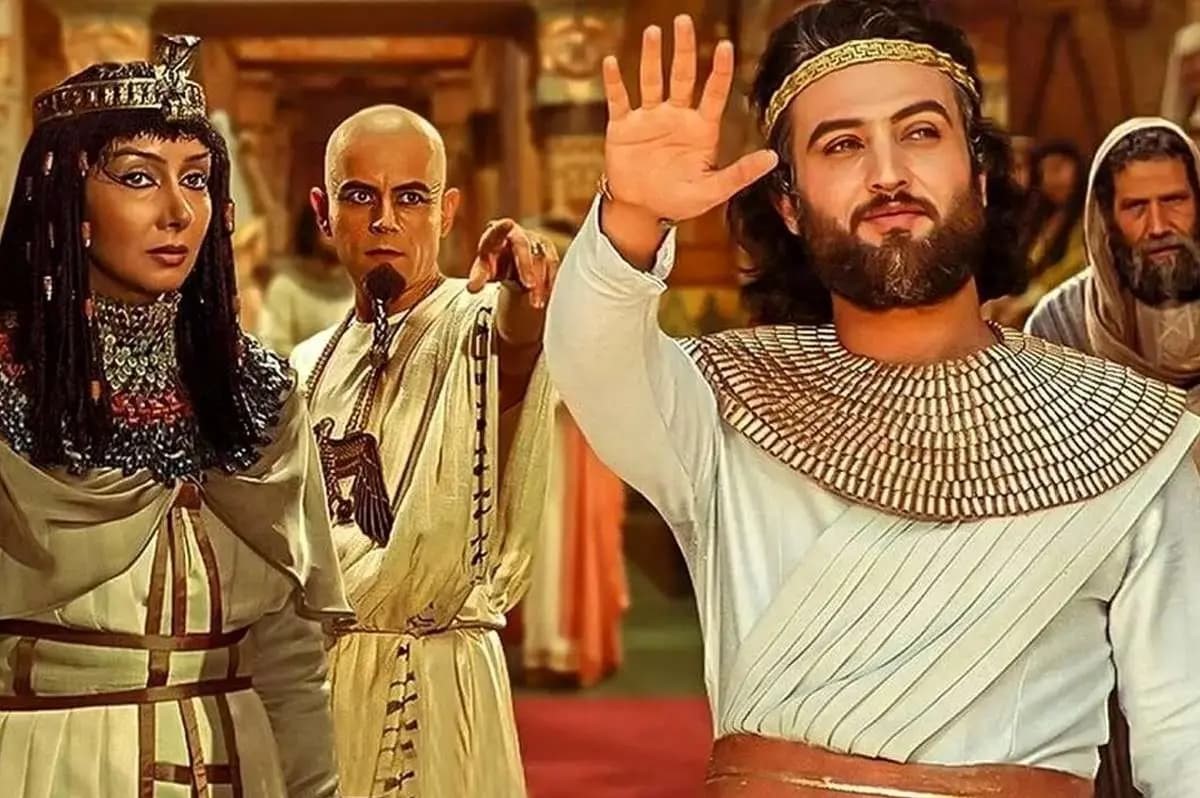 پشت صحنه سکانس پرطرفدار سریال یوسف پیامبر؛ لحظه ورود یوسف به مهمانی زنانه و بریدن دست با چاقو