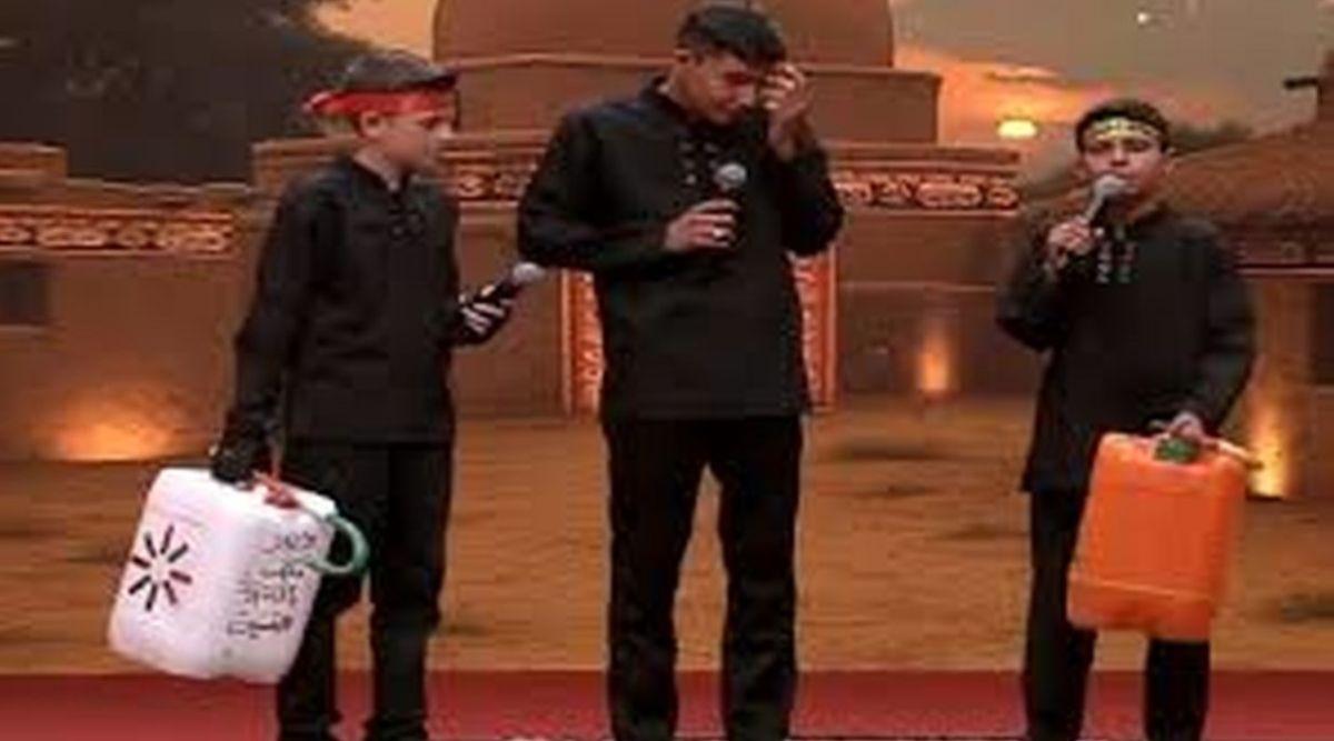 عزاداری هئیت فاطمیون با دبه‌‌های 20 لیتری آب در حسینیه معلی پربازدید شد+فیلم