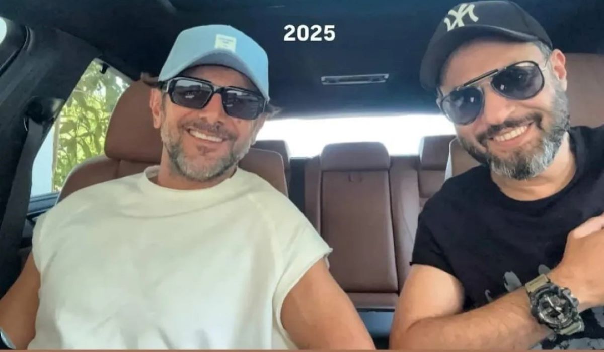 سلفی جدید امین حیایی و روزبه معینی در ساحل چمخاله گیلان