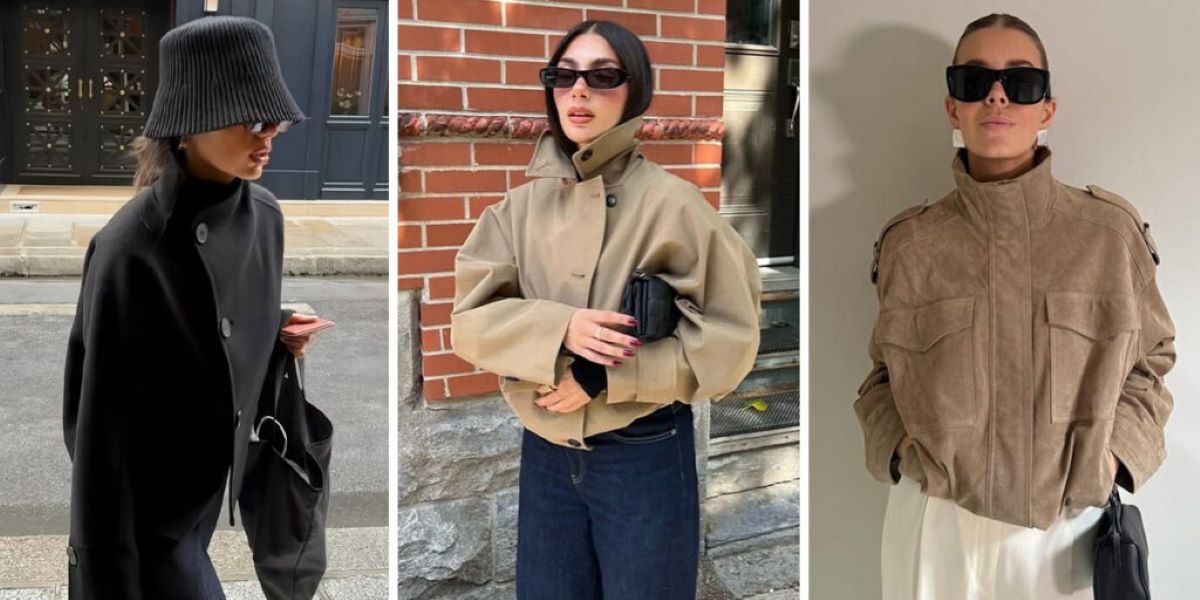 استایل ترند پاییز 1404؛ یقه قیفی؛ ترند نوستالژیک اما مدرن این فصل