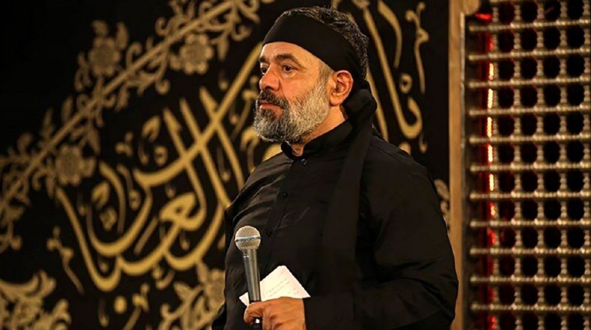 نوحه خوانی محمود کریمی در حضور رهبر انقلاب؛ ای ایران خدایی را بشنوید