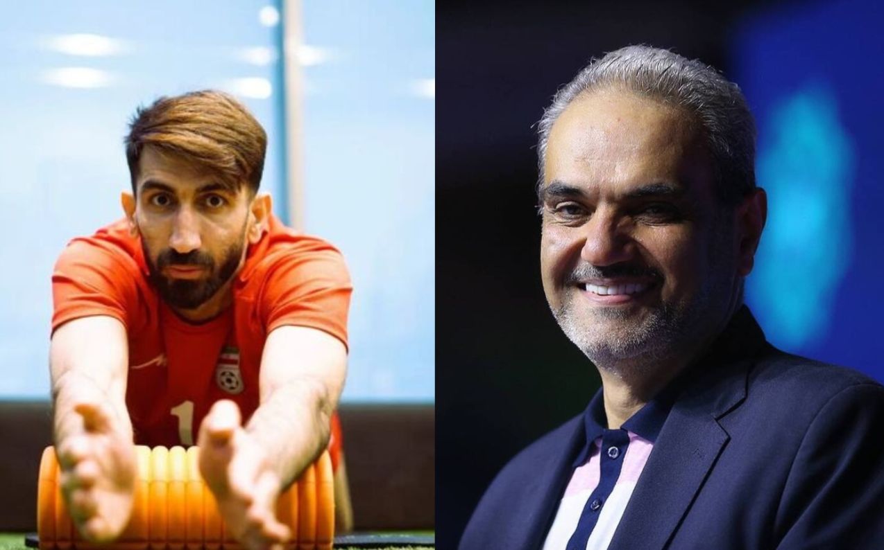 کنایه‌های تند و تیز جواد خیابانی به بیرانوند روی آنتن زنده + فیلم