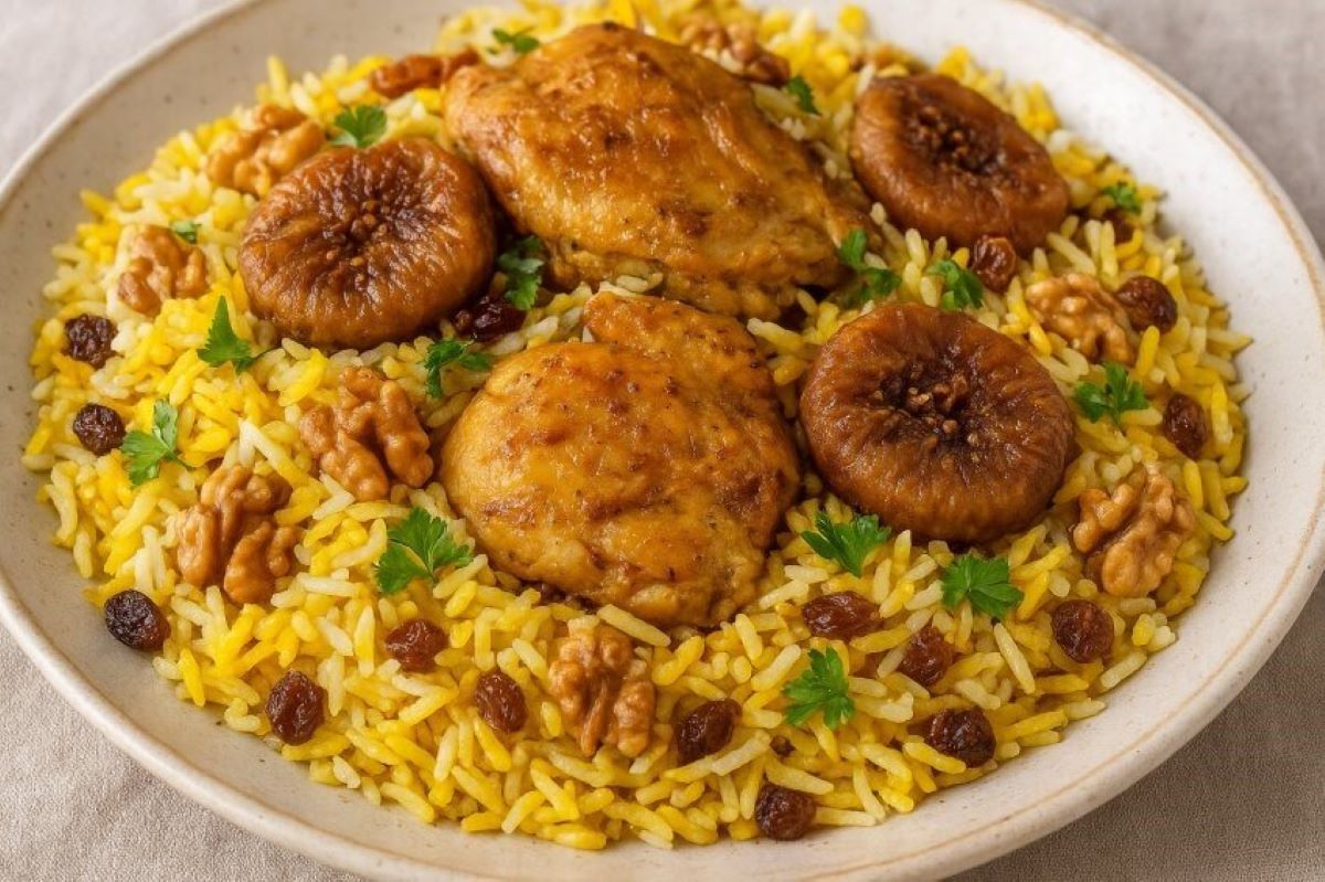 طرز تهیه انجیر پلو به روش سنتی