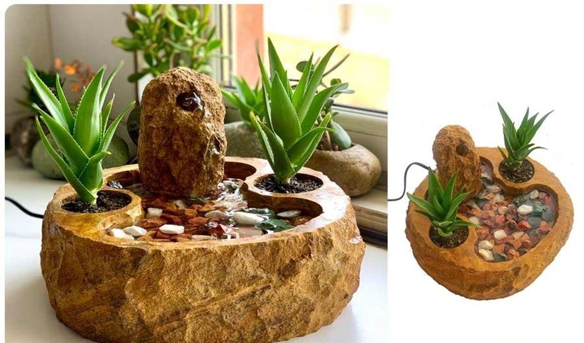 خلاقیت جادویی برای دکور؛ آبنمای کوچک و خاص!