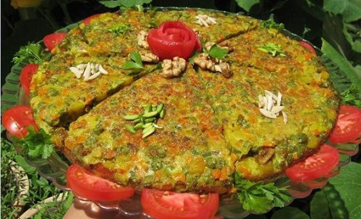 طرز تهیه کوکو لوبیا سبز تبریزی | راز وانرفتن کوکو لوبیا سبز