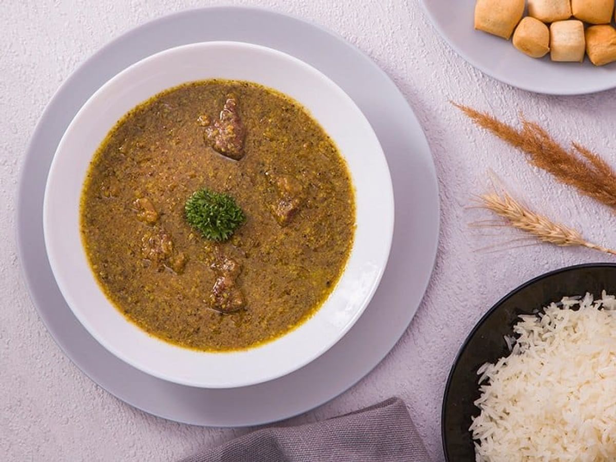 دستور پخت خورشت قلیه پسته | این غذای خوشمزه توی کرمان و دامغان خیلی طرفدار داره