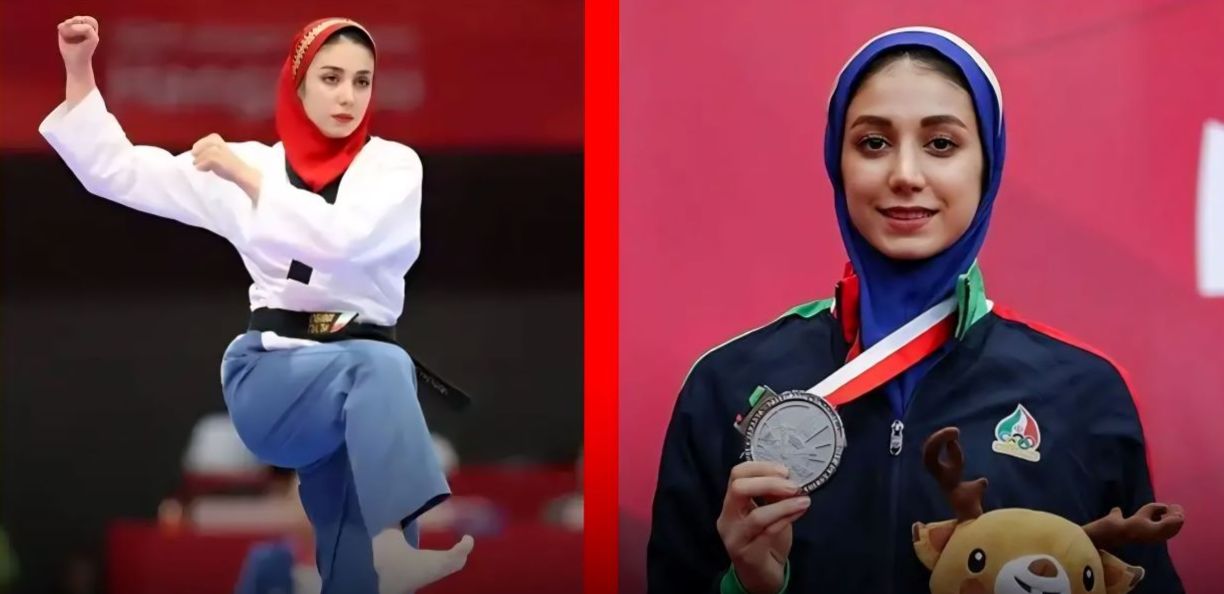 عکس عروسی مرجان سلحشوری با لباس اروپایی در کنار آقای داماد