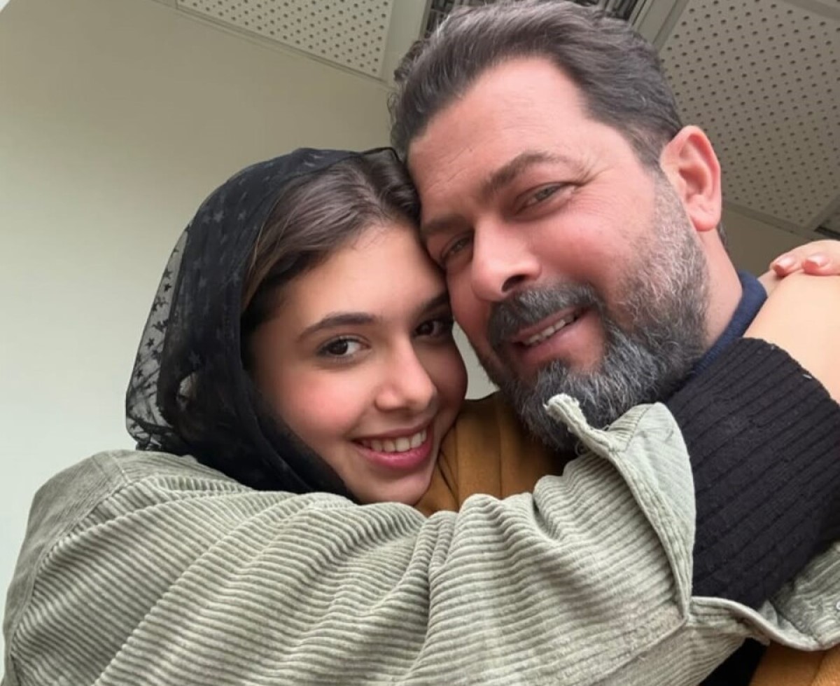 پشت صحنه اولین فیلم مشترک پژمان بازغی با دخترش نفس+عکس