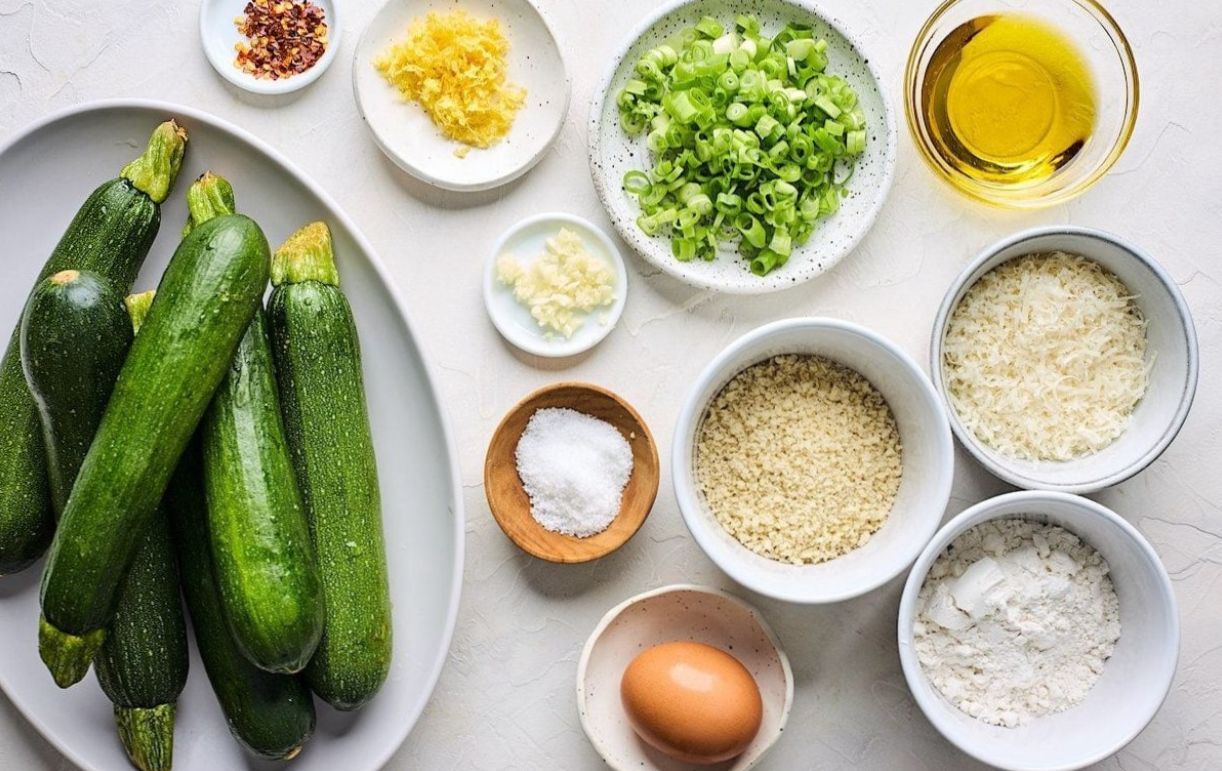 طرز تهیه کوکوی کدو سبز بدون سیب زمینی