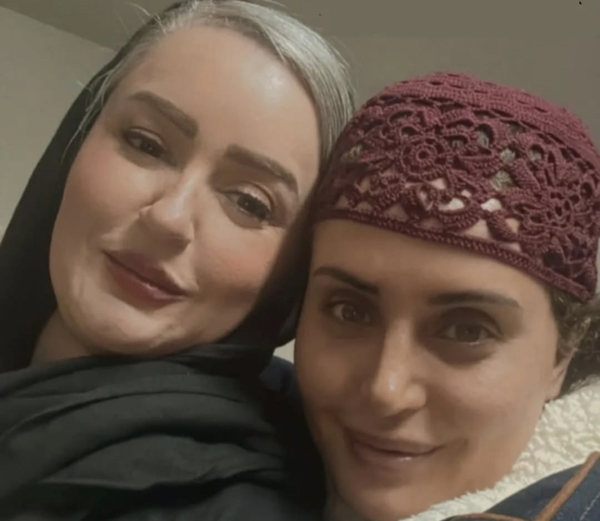 شیطنت های نعیمه نظام دوست و الناز شاکردوست در پشت صحنه فیلم