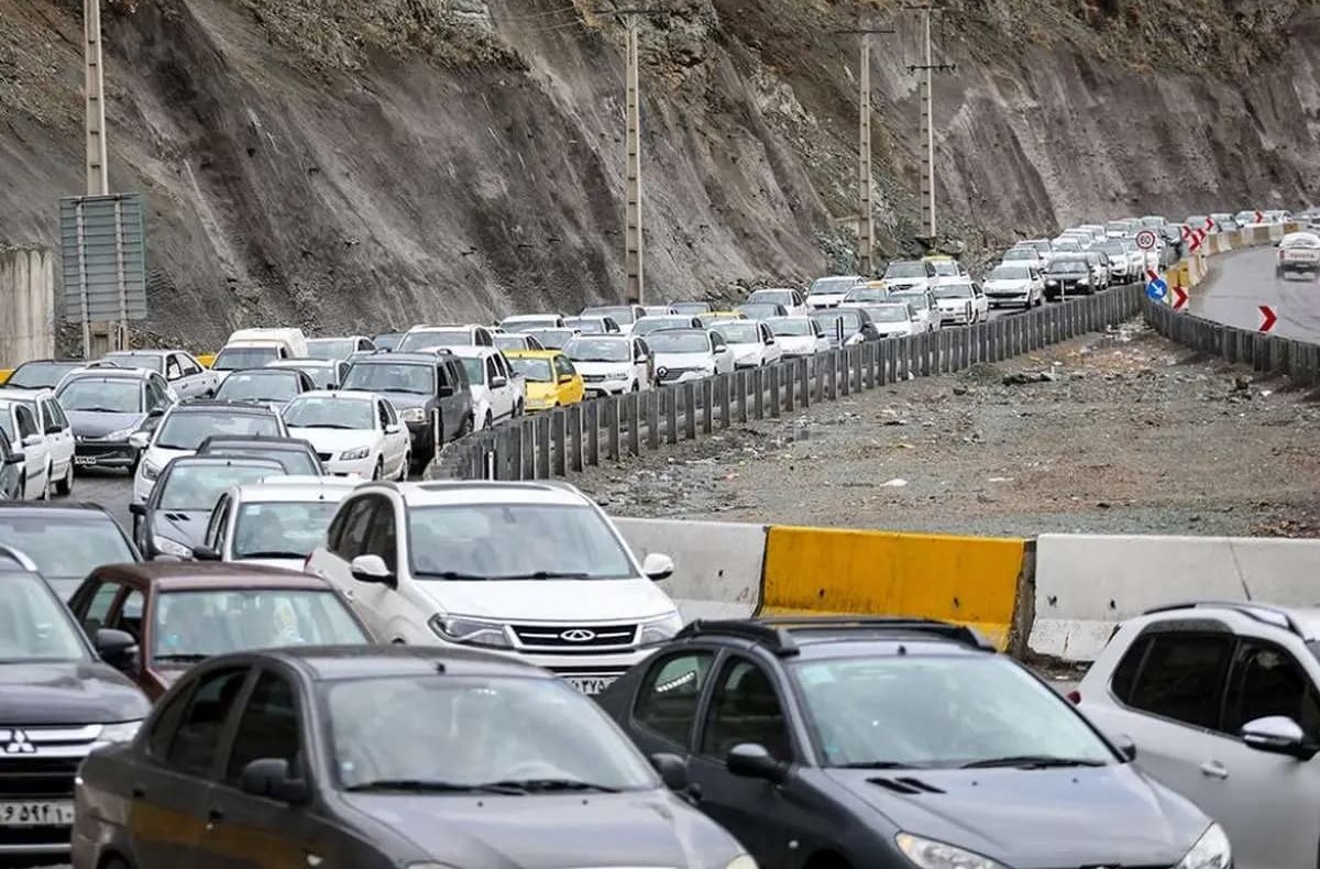 ترافیک فوق سنگین 13 کیلومتری در محور رشت-قزوین
